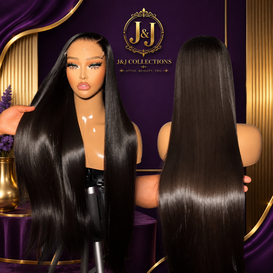 100% Vietnamese Super Double Drawn Glueless Straight Nature Color 13x4 Lace Frontal Wig SDD Raw Virgin Human hair 30inch