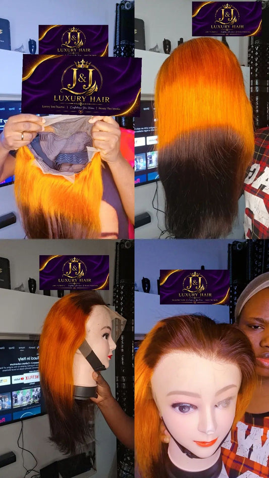 bone straight wig 18inch full frontal
