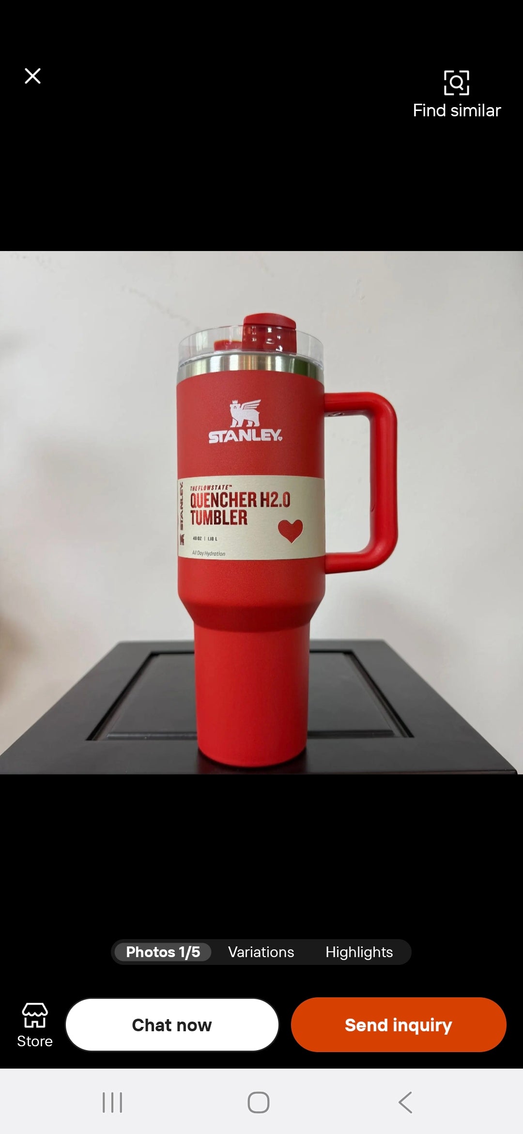 Bold  Stanley Quencher H2.0 Tumbler – 40 oz, can also be costumize with your name