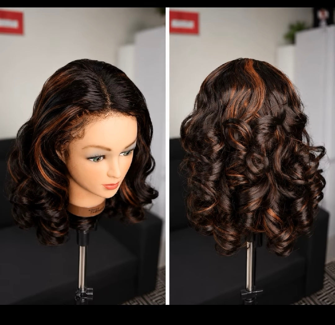 100% Human hair bouncy curls 22inch
