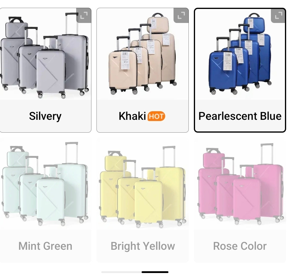 Ystyle 5-Piece Rigid Luggage Set